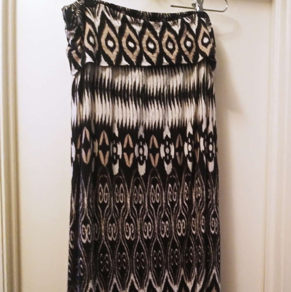 Long Patterned Skirt